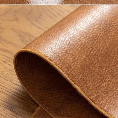Retro Large Mouse Pad – Waterproof, Non-Slip PU Suede Desk Mat for Computer & Gaming