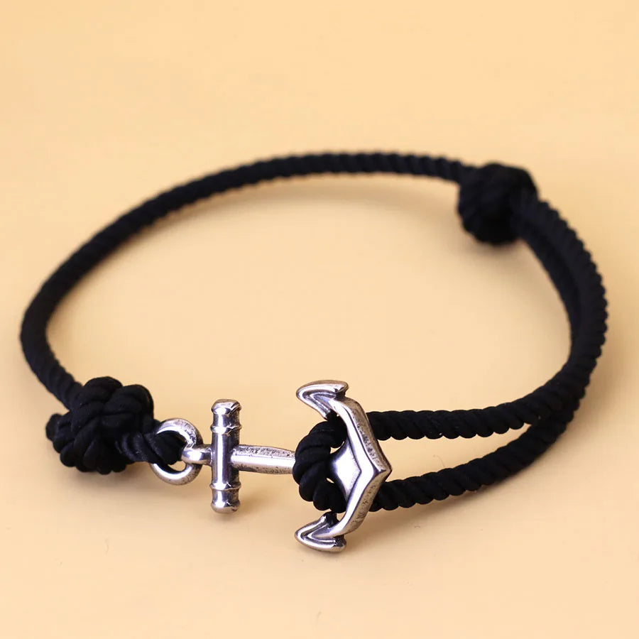 Marine Anchor Rope Bracelet – Handmade Adjustable | Beach & Surf Style