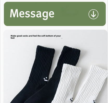 Calcetines de Algodón – Mezcla Suave, Caña Media, Talla 35-44, 5 Colores, Unisex