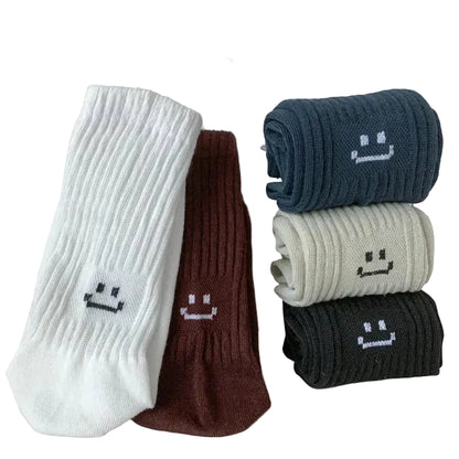 Calcetines de tripulación, paquete de 5 unidades, colores sólidos variados, tejido de poliéster, talla única, unisex