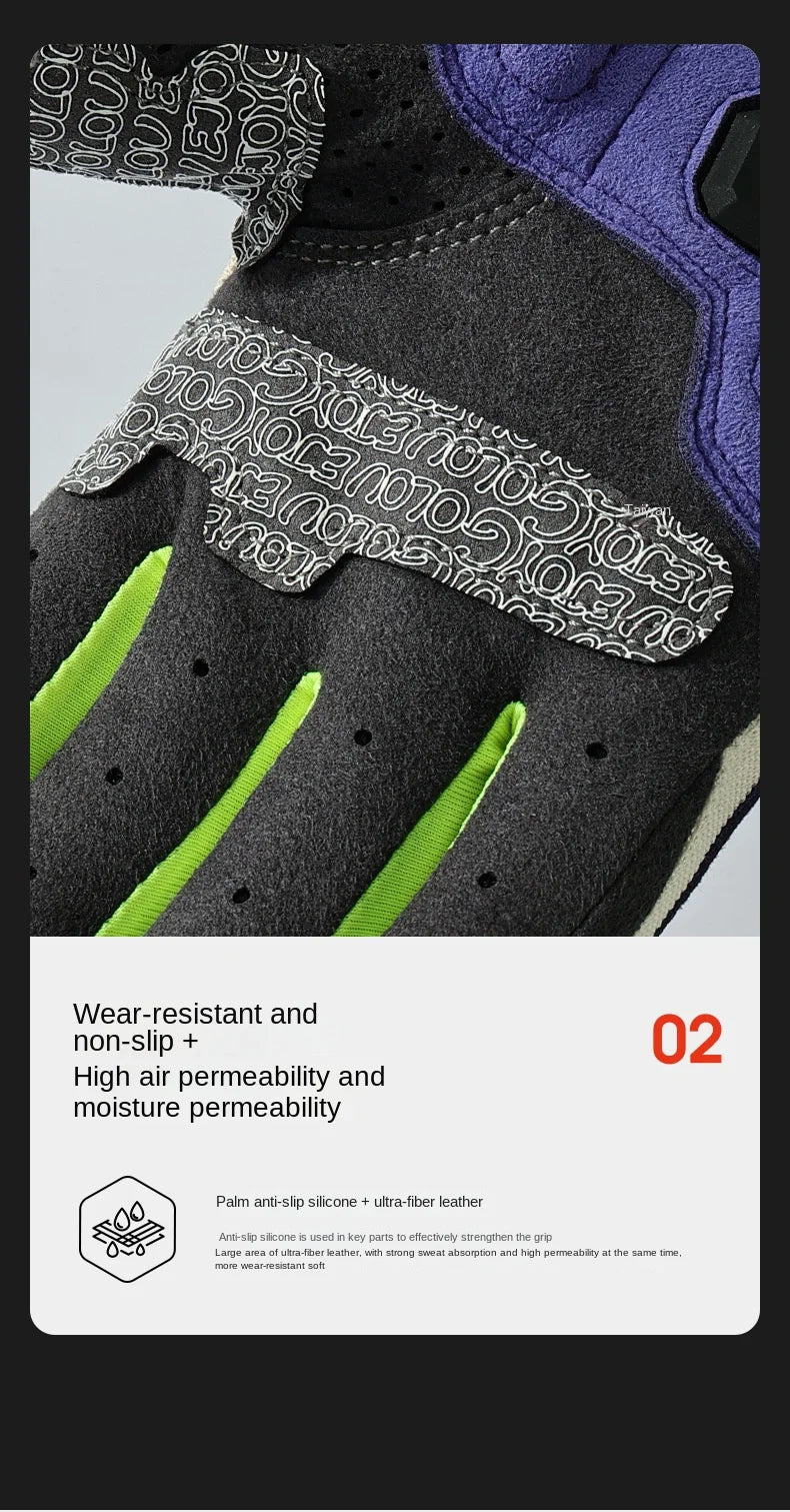 Unisex Touchscreen Full-Finger Cycling Gloves