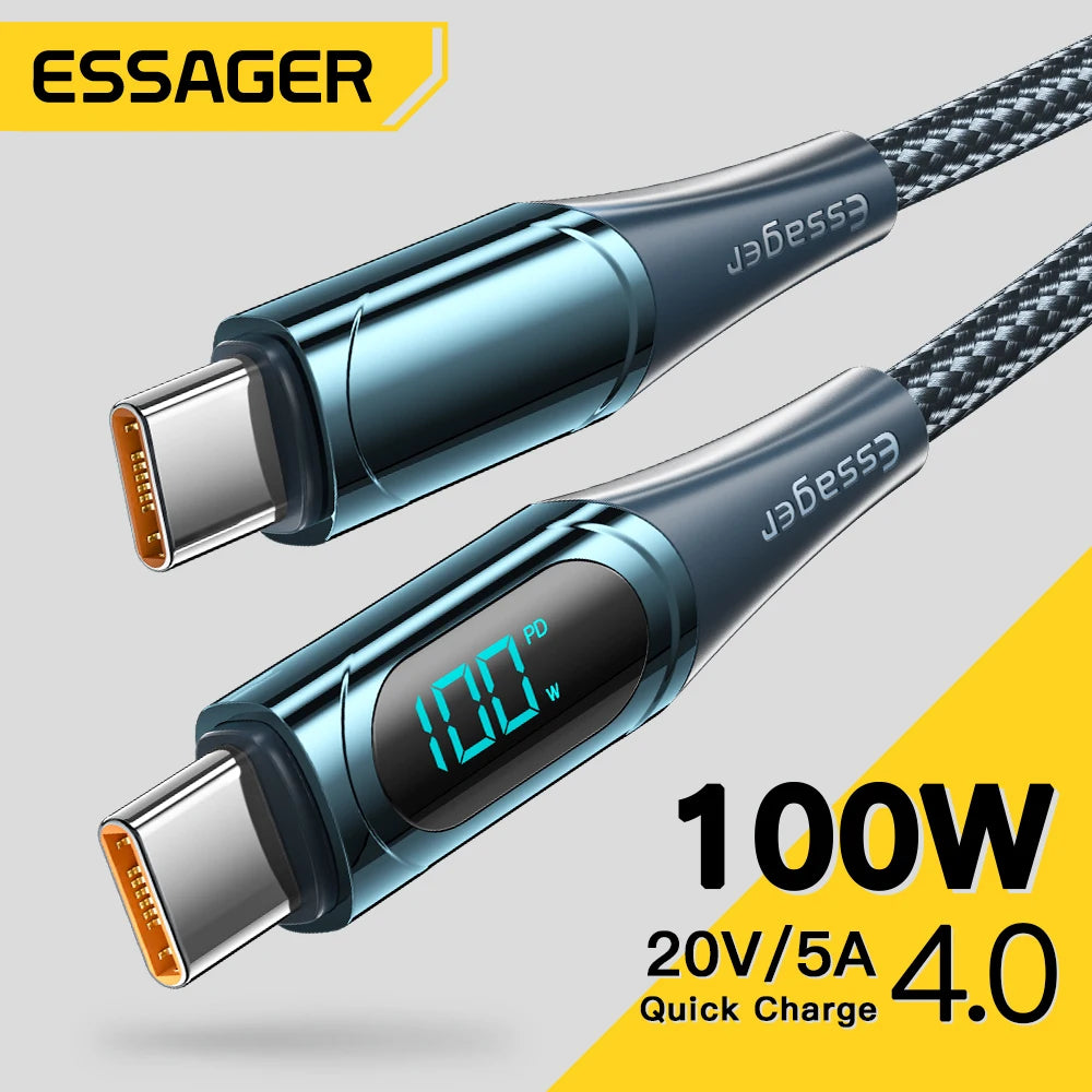 USB-C to USB-C Fast Charging Cable 100W/5A
