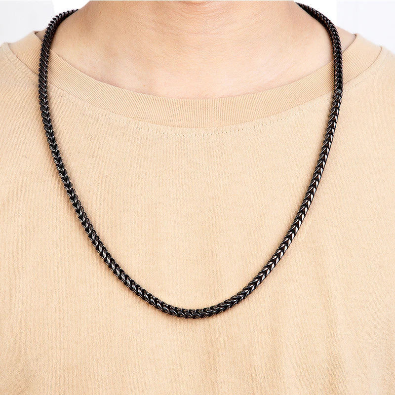Cuban Link Chain Necklace - Stainless Steel, 6mm, 4 Lengths, Men