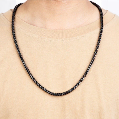 Cuban Link Chain Necklace - Stainless Steel, 6mm, 4 Lengths, Men