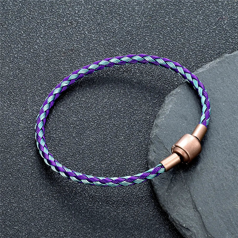 Precision Steel Cable Bracelet - Engineered Minimalist Wearable for Tech Enthusiasts