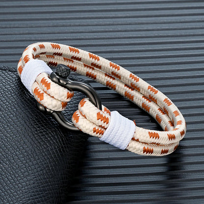 Classic Navy Rope Bracelet  Minimalist Unisex Jewelry Gift