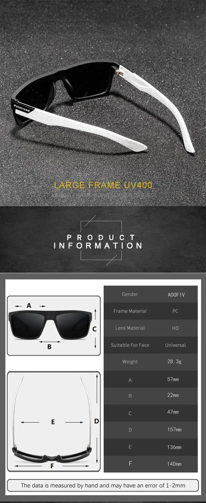 Polarized Sunglasses UV400 - Sport Wraparound, Anti-Glare, Unisex, 7 Colors
