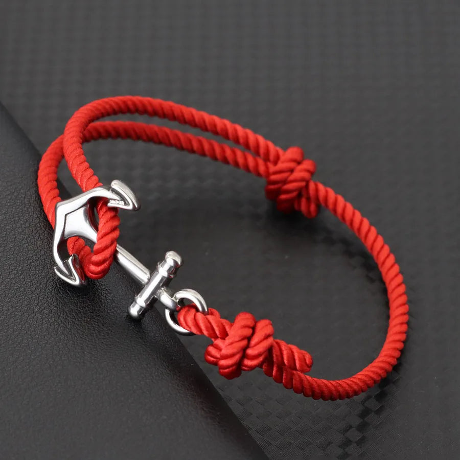 Marine Anchor Rope Bracelet – Handmade Adjustable | Beach & Surf Style