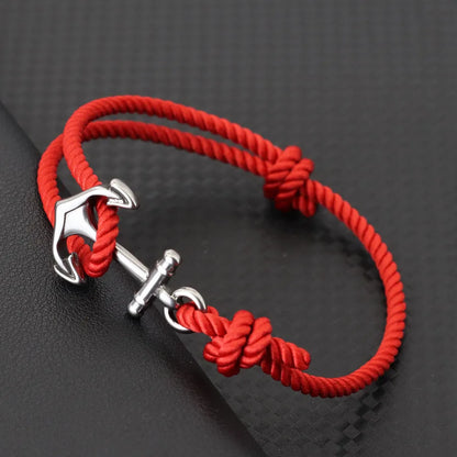 Marine Anchor Rope Bracelet – Handmade Adjustable | Beach & Surf Style