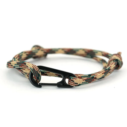 Military Paracord Bracelet for Men – Tactical Rope Wristband, 5 Colors