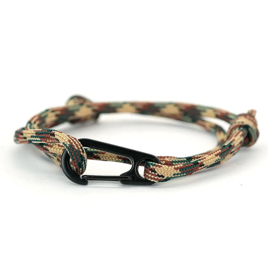 Military Paracord Bracelet for Men – Tactical Rope Wristband, 5 Colors