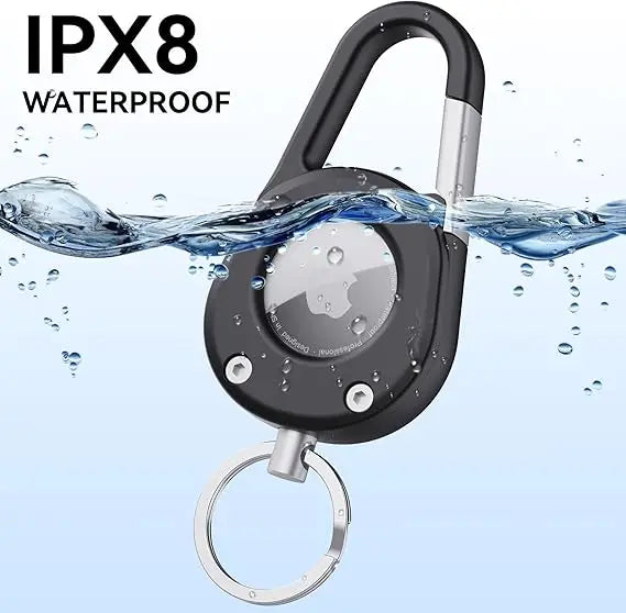 For AirTag Hardness Holder with Carabiner Anti-Scratch Shell Anti-Lost  Locator Case Keychain Ring for Apple Airtags Accessories deideas