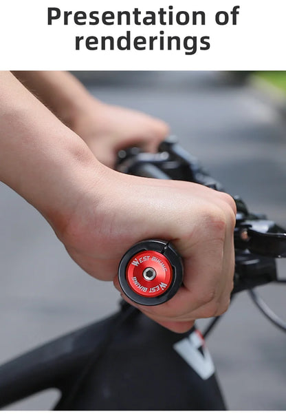 Aluminum Alloy Handlebar Bar End Plugs - 6061, Mechanical Expansion, 8 Colors