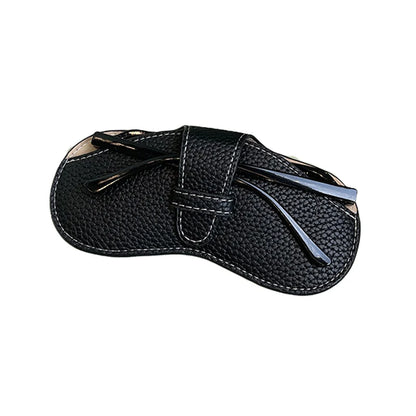 LuxeGuard Elegant and Sophisticated Leather Glasses Case