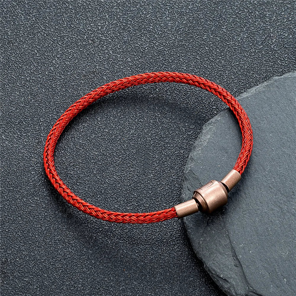 Precision Steel Cable Bracelet - Engineered Minimalist Wearable for Tech Enthusiasts