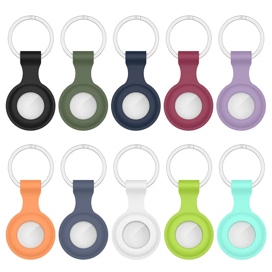 Funda protectora de silicona para dispositivos de localización de rastreadores Apple Airtags Accesorios para llaveros