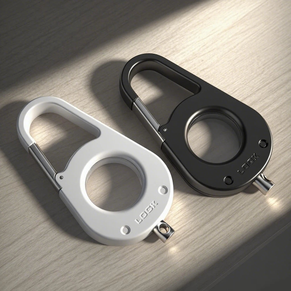 For AirTag Hardness Holder with Carabiner Anti-Scratch Shell Anti-Lost  Locator Case Keychain Ring for Apple Airtags Accessories deideas