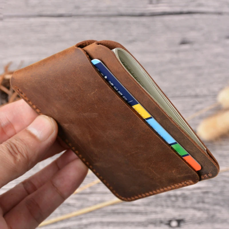 VaultSlim — Genuine Leather Card Holder with RFID Shield