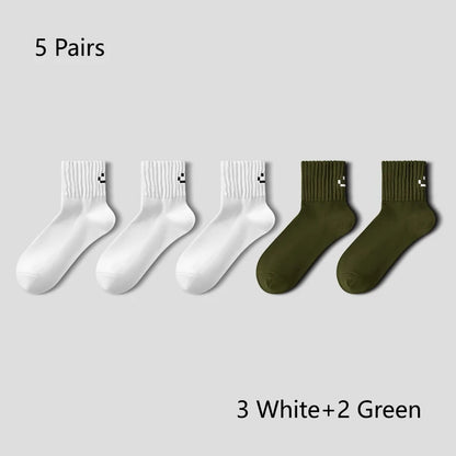 Breathable Cushioned Crew Socks Men’s Athletic & Cycling Performance Socks
