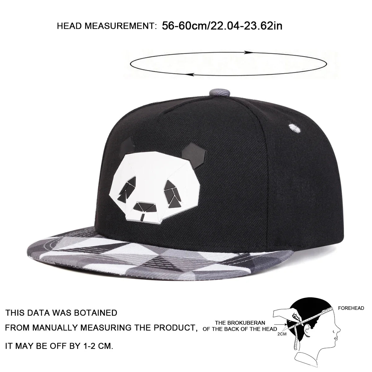 Panda Offset Printing Hip-Hop Baseball Cap - Casual Adjustable Hat