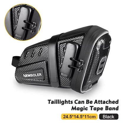 Bike Saddle Bag with Password Lock  Waterproof & Reflective Tool Pouch