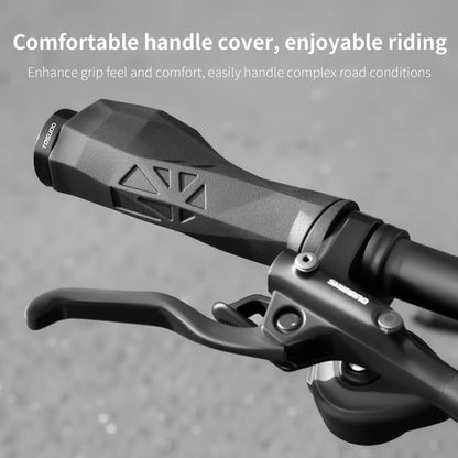 Ergonomic Bike Handlebar Grips - Aluminum + Rubber, 13.5cm, 184g/pair, 2 Colors