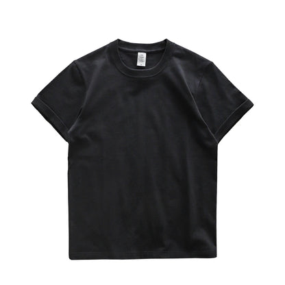 Solid Color Cotton Short Sleeve T-Shirt Top Casual T-Shirts