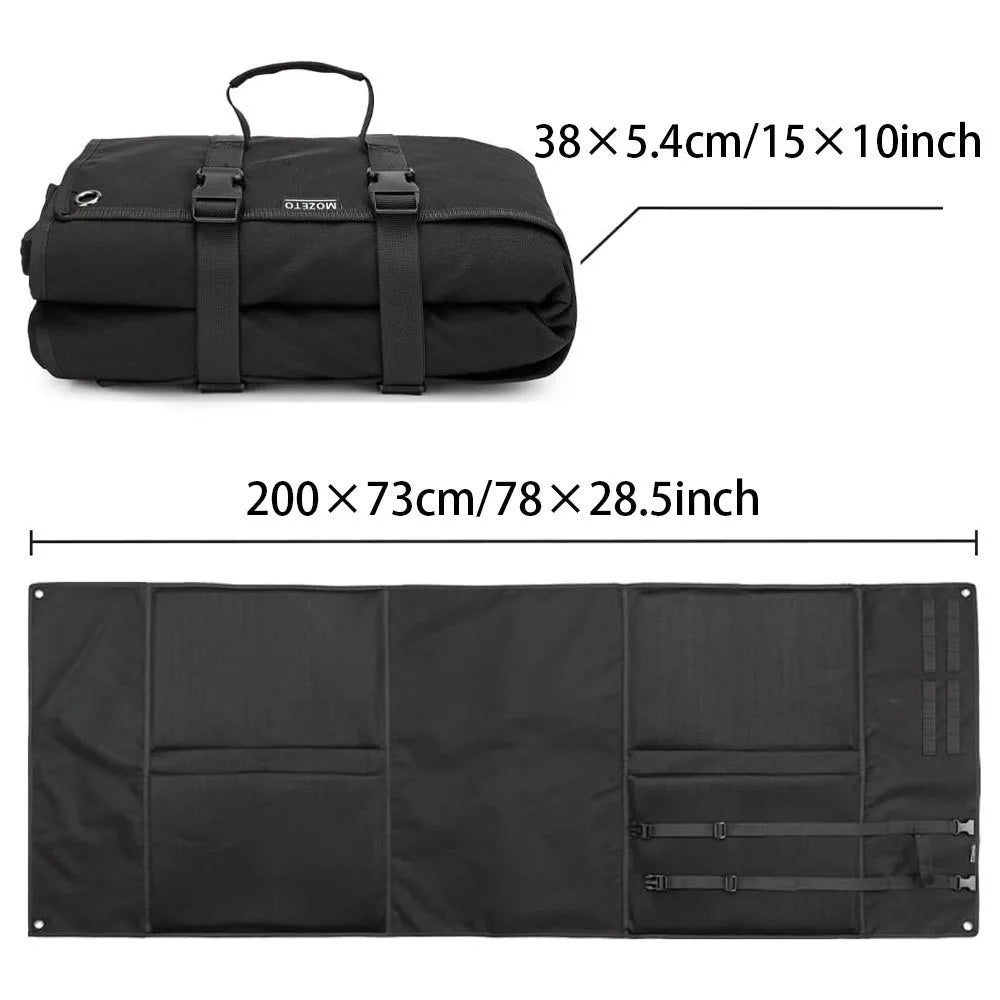 Portable Tool Organizer Mat - Waterproof Canvas Roll-Up Storage for Professional Tools