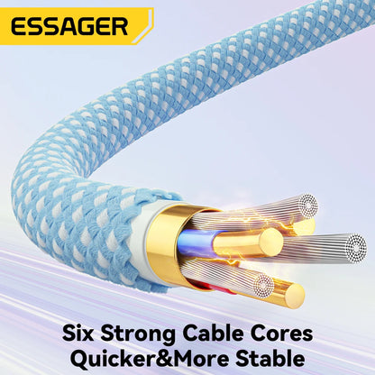 USB-C to USB-C Cable 100W - 5A Fast Charging, Braided