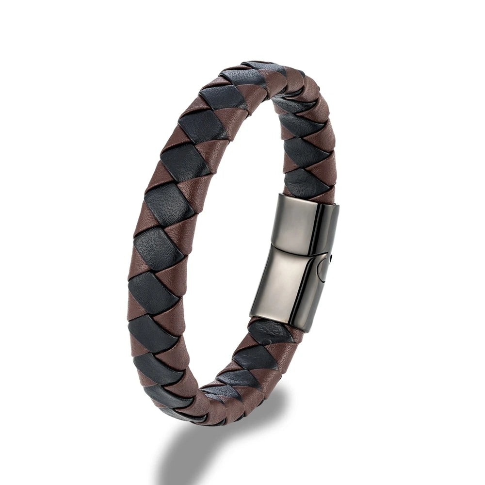 Urban Flame Leather Bracelet