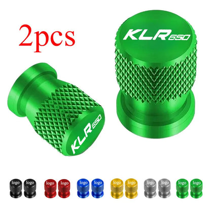 Tapones de válvula de neumático de aluminio CNC para Kawasaki KLR 650 – KLX300 KLX230 KLX140