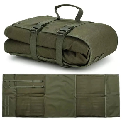 Portable Tool Organizer Mat - Waterproof Canvas Roll-Up Storage for Professional Tools