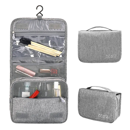 Waterproof Hanging Toiletry Bag - Oxford Fabric, 19x10x24cm, 3 Colors