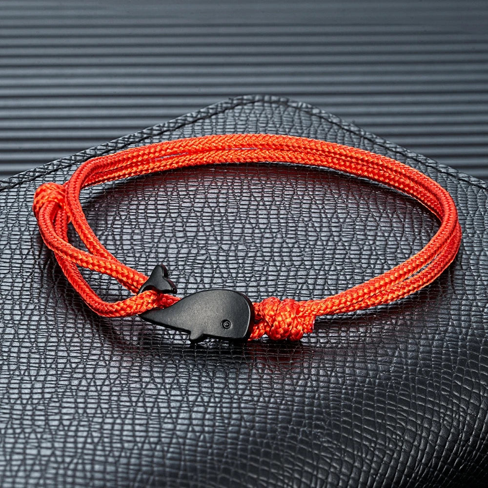 Ocean Whale Paracord Bracelet Waterproof Surfer Style for Men & Women