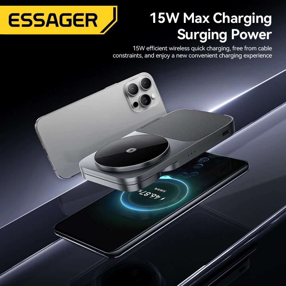 3-in-1 Wireless Charger Stand - 15W MagSafe Fast Charging for iPhone, AirPods & Apple Watch