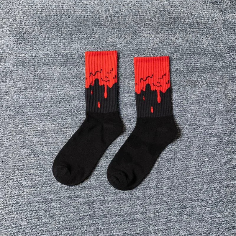 Ghost Face Letter Socks – Horror Icon Crew Socks for Fans