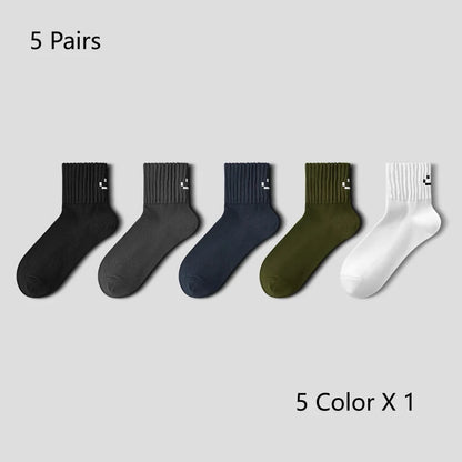 Breathable Cushioned Crew Socks Men’s Athletic & Cycling Performance Socks
