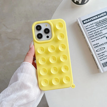 Silicone iPhone Case with Lanyard - Shockproof, Anti-Slip, 6 Colors, iPhone 11-17 Pro Max