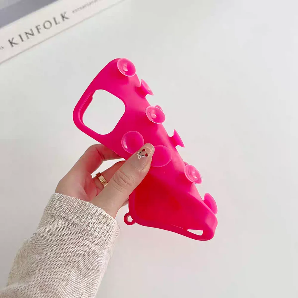 Silicone iPhone Case with Lanyard - Shockproof, Anti-Slip, 6 Colors, iPhone 11-17 Pro Max