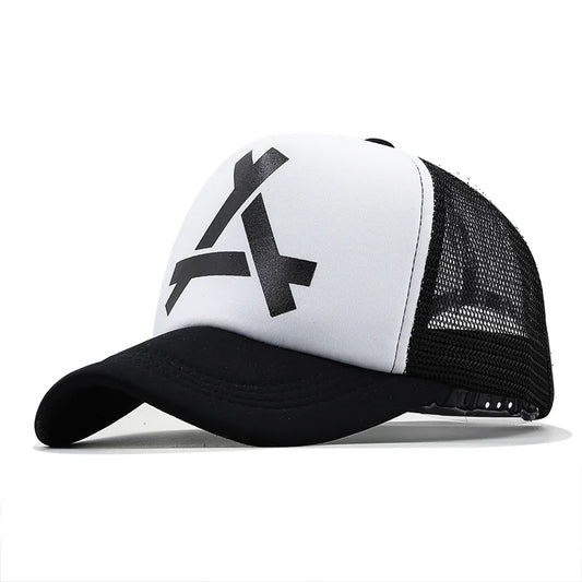Unisex Mesh Snapback Cap Breathable Casual Sports Hat