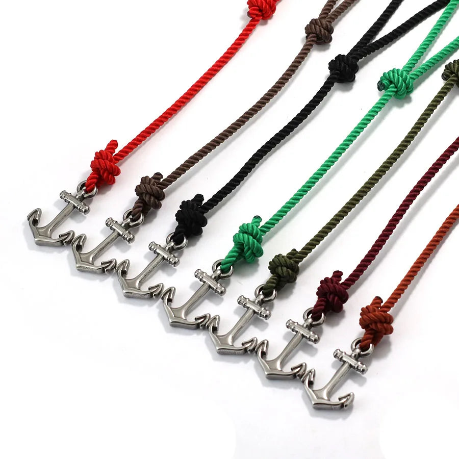 Marine Anchor Rope Bracelet – Handmade Adjustable | Beach & Surf Style