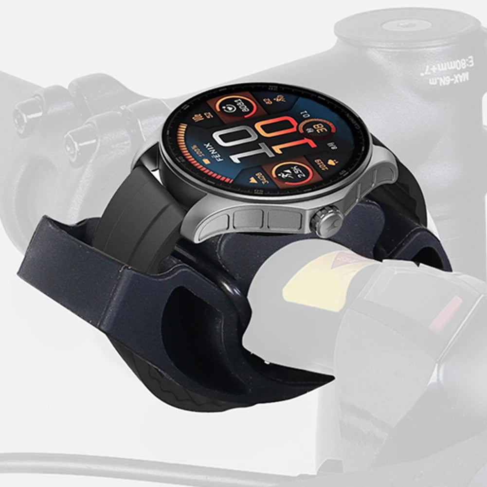 Soporte de silicona para reloj de bicicleta - Soporte universal para manillar, 22-35mm, compatible con smartwatch