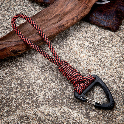 Heavy-duty paracord keychain, wrist accessory and safety backpack