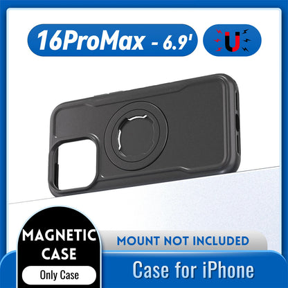 QD Bike Mount Case for iPhone 17 16 15 14 Pro Max – MagSafe Magnetic Shockproof | Cyclists & Riders