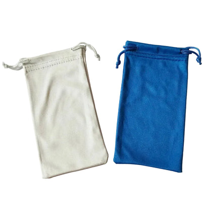 Bolsa para Gafas de Microfibra - Suave con Cordón, 18x9cm, 6 Colores, Unisex