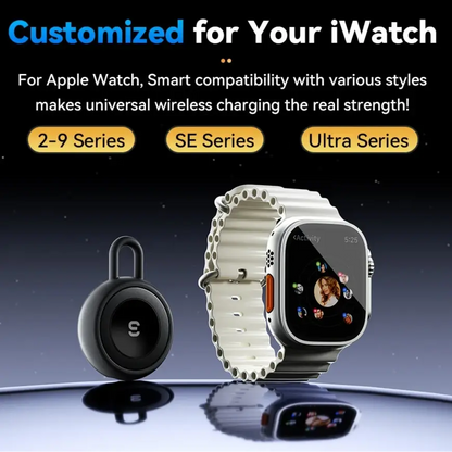 Portable USB type C fast charger for IWatch Series 9 8 7 6 5 Ultra 2 SE deideas