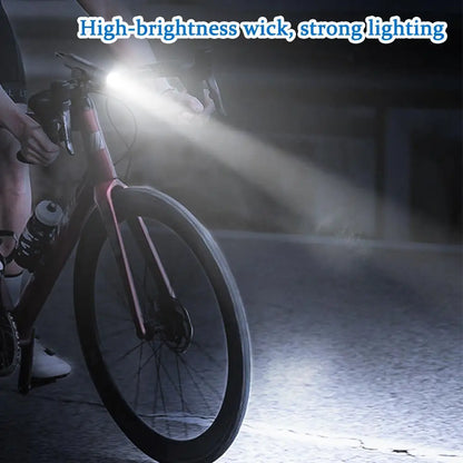 Waterproof USB Rechargeable LED Flashlight with Bicycle Stand