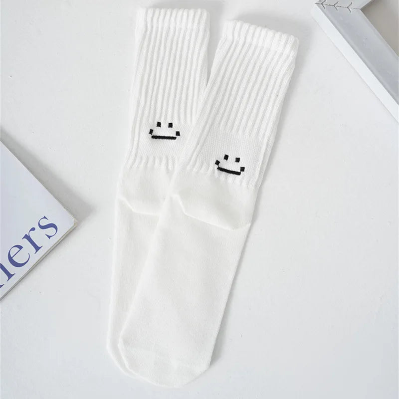 Calcetines de Algodón – Mezcla Suave, Caña Media, Talla 35-44, 5 Colores, Unisex