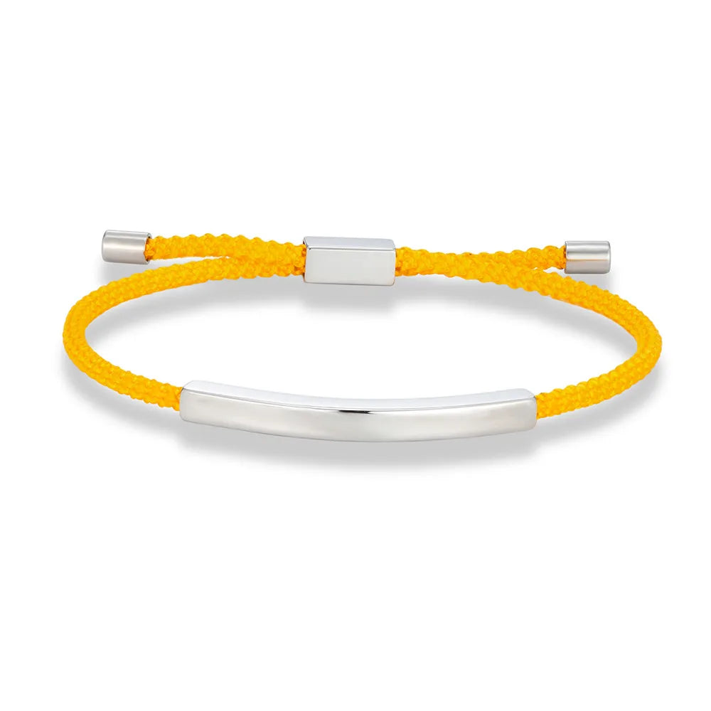 Punk SOS Rope Bracelet Custom Stainless Steel ID Tag deideas