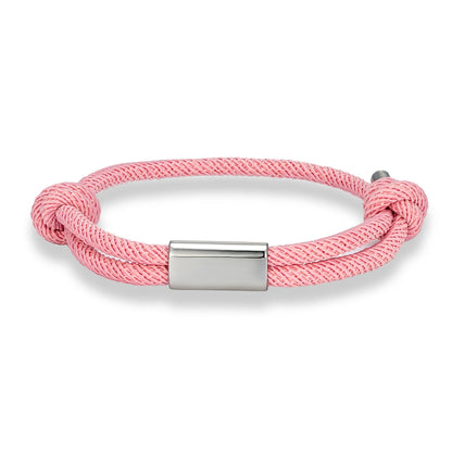 Pulsera de cuerda personalizada – Grabado de nombre personalizado | Náutica Boho Unisex